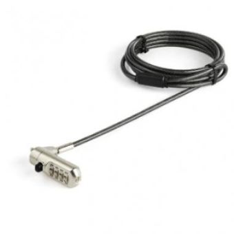 StarTech 6.5ft Laptop Cable Lock - Nano Slot Computer/Device - 4 Digit Combination Security Lock - LTLOCKNANO