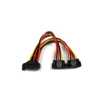 StarTech 6in Latching SATA Power Y Splitter Cable Adapter - M/F - PYO2LSATA