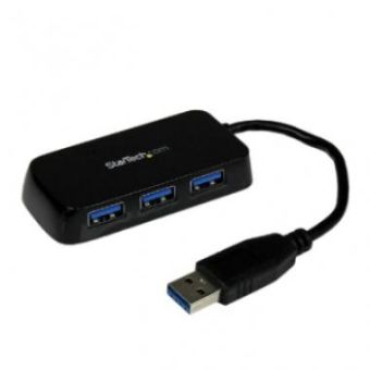 StarTech 4 Port USB 3.0 Hub SuperSpeed 5Gbps - Portable - Bus Powered - ST4300MINU3B