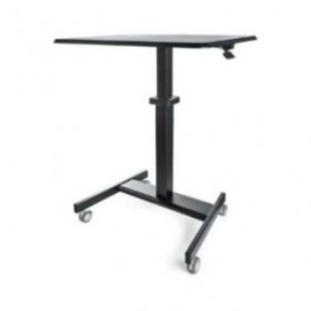 StarTech Mobile Standing Desk - Sit-Stand Height Adjustable Laptop Cart - Rolling Workstation - STSCART2