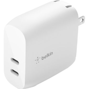 Belkin Dual USB-C PD Wall Charger 40W - WCB006DQWH