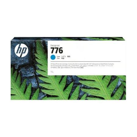 HP 1XB09A 776 Cyan 1L Original Ink Cartridge for HP DesignJet Z9+ Pro 64