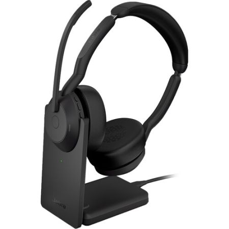 Jabra Evolve2 55 Link380c USB-C Stereo Wireless Headset with Stand (North America)