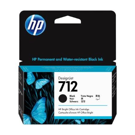 HP 3ED70A 712 Standard-Capacity Black Ink Cartridge (38mL)