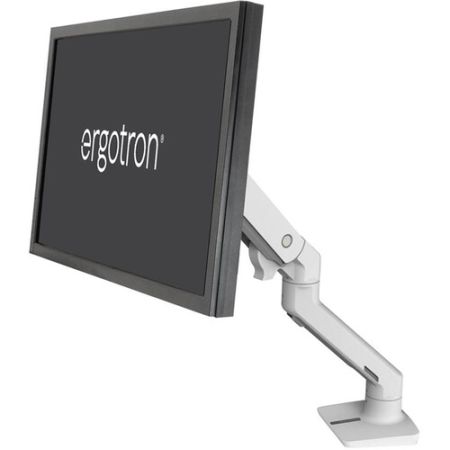 Ergotron HX Desk Monitor Arm for Displays up to 42 lb (White)