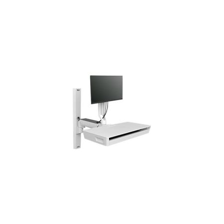 Ergotron CareFit Combo System with Worksurface mounting kit - modular - for LCD display / keyboard - white