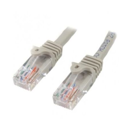 StarTech Cat5e Ethernet Cable 100 ft Gray - Cat 5e Snagless Patch Cable - 45PATCH100GR