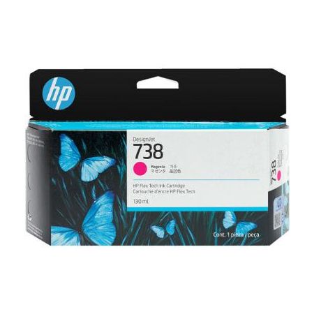 HP 498N6A 738 Designjet Magenta Ink Cartridge (130mL)