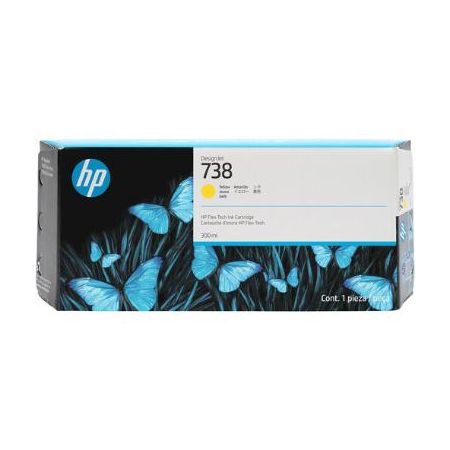 HP 676M8A 738 Designjet Yellow Ink Cartridge (300mL)