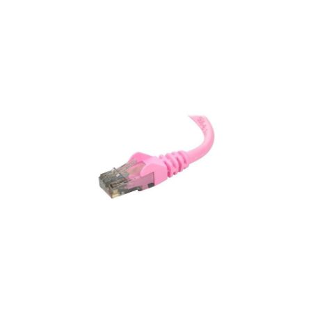 Belkin Cat6 4ft Pink Ethernet Patch Cable, UTP, 24 AWG, Snagless, Molded, RJ45, M/M, 4 - A3L980-04-PNK-S