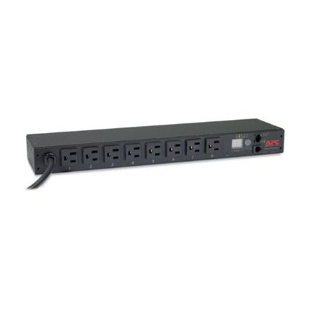 APC AP7800B 8-Outlet Metered 1 RU Rack PDU (15A, 100/120V)