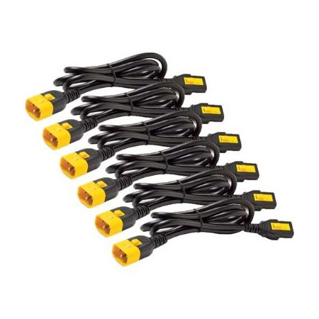 APC C13 to C14 Locking Power Cords (2', 6-Pack)