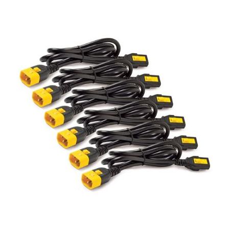 APC C13 to C14 Locking Power Cords (6', 6-Pack)