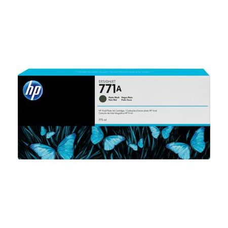 HP B6Y15A 771A DesignJet 775mL Matte Black Ink Cartridge