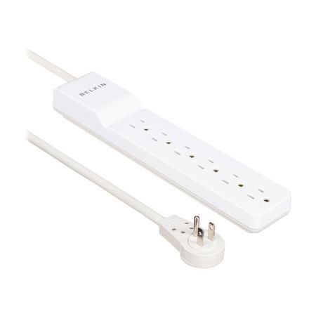 Belkin Surge Protector - 6 Outlets, 6ft Cord (BE106000-06R)