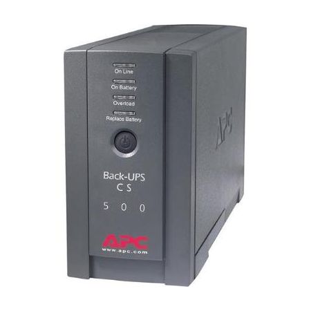 APC Back-UPS CS 500 6-Outlet Backup and Surge Protector, Black (120V)