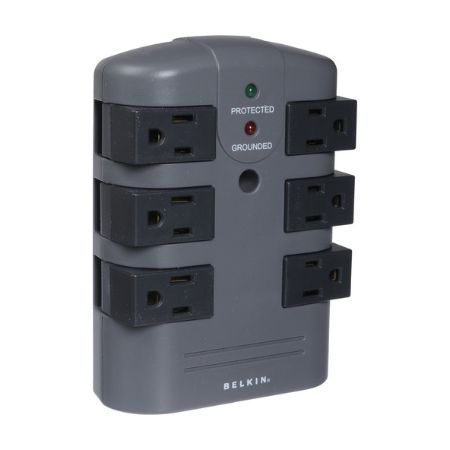 Belkin Surge Protector - 6 Outlets, 6ft Cord (BP106000)