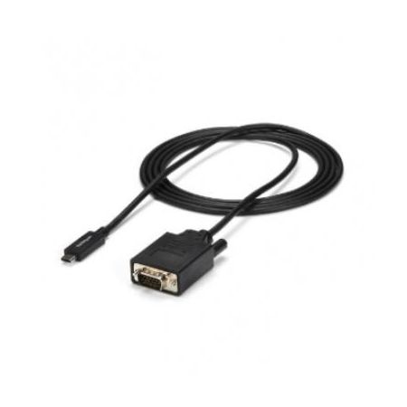 StarTech 6ft USB C to VGA Cable - 1920x1200/1080p USB Type C to VGA Video Monitor Adapter Cable - CDP2VGAMM2MB