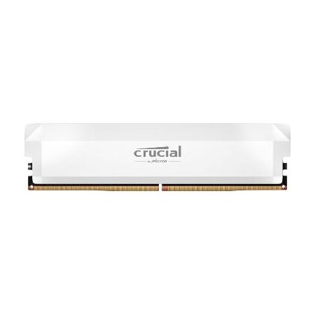 Crucial CP16G60C36U5W 16GB Pro Overclocking 6000 MHz UDIMM Memory Module (White)