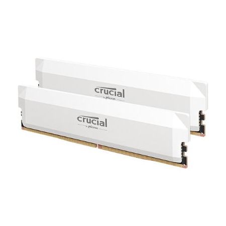 Crucial CP2K16G60C36U5W 32GB Pro Overclocking DDR5 6000 MT/s UDIMM Memory Kit (2 x 16GB, White)