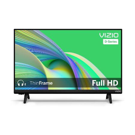 VIZIO 24-Inch Full HD LED TV – D24FM-K01, 1080p Resolution, Slim Design, HDMI & USB Ports, Energy Efficient