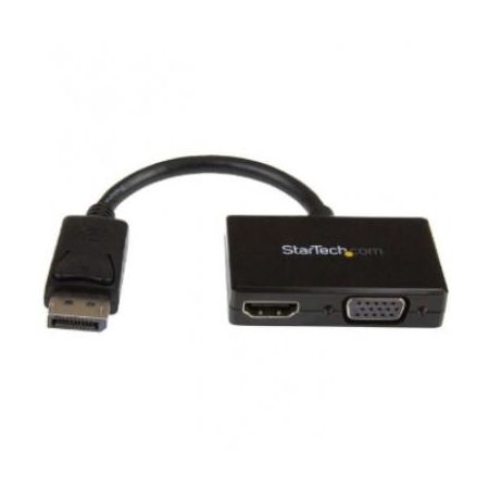 StarTech DisplayPort to HDMI or VGA Adapter - Travel DP A/V Converter - DP2HDVGA