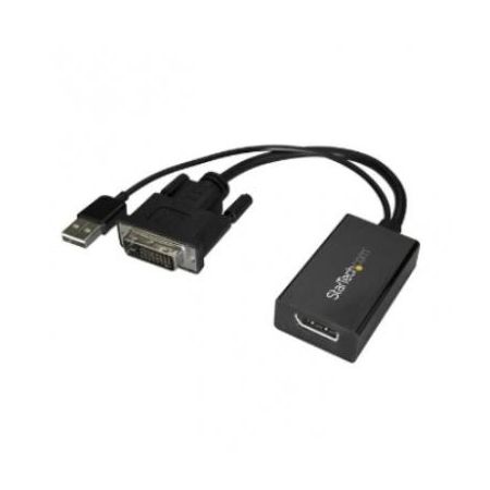 StarTech DVI to DisplayPort Adapter - USB Power - DVI-D to DP Converter - DVI2DP2