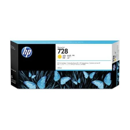 HP F9K15A 728 Yellow DesignJet Ink Cartridge (300ml)