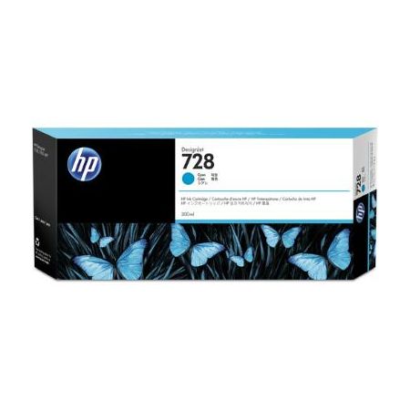 HP F9K17A 728 Cyan DesignJet Ink Cartridge (300ml)