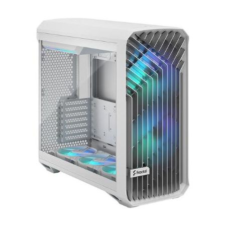 Fractal Design FD-C-TOR1A-07 Torrent Mid-Tower Case with Clear Tempered Glass Side Panel and RGB Fans (White)