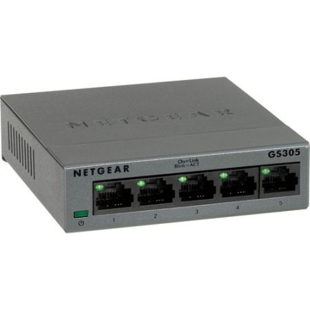 Netgear GS305 5-Port Gigabit Ethernet Unmanaged Switch