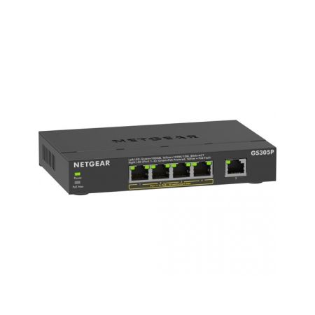 Netgear GS305P 5-Port Gigabit PoE+ Compliant Unmanaged Network Switch