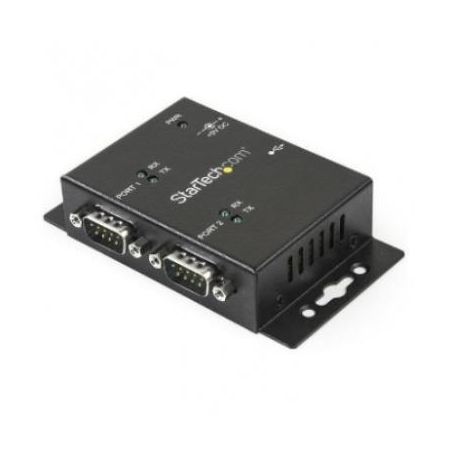 StarTech USB to Serial RS232 Adapter w/ DIN Rail Clips-2 Prt Wall Mount - ICUSB2322I