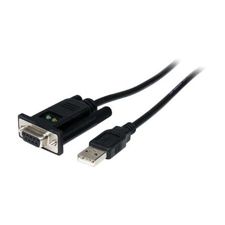 StarTech 1-Port USB to Null Modem RS232 DB9 Serial DCE Adapter Cable with FTDI - ICUSB232FTN