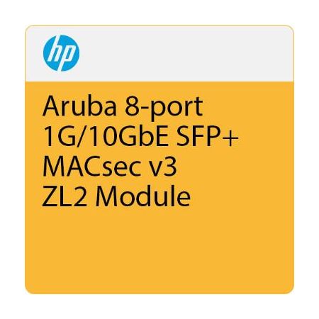 Aruba J9993A 8-Port 10G SFP+ MACsec v3 zl2 Module