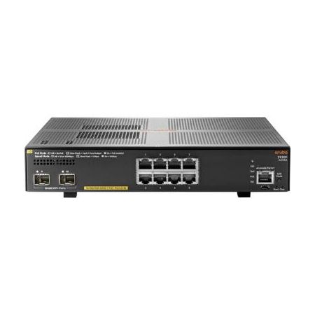 Aruba JL258A 2930F 8-Port PoE+ Compliant Gigabit Managed Network Switch with SFP+