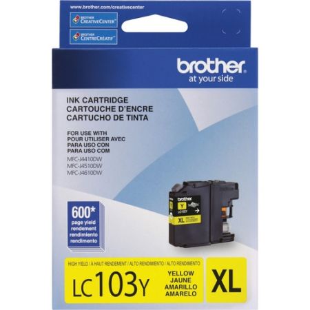 Brother LC103Y Innobella High Yield Yellow Ink Cartridge