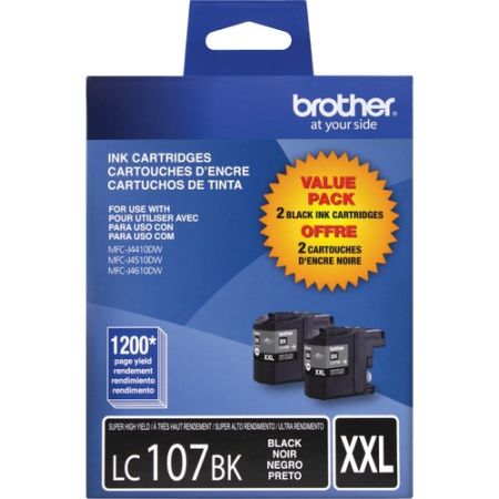 Brother LC1072PKS 2 Innobella Super High Yield Black Ink Cartridges