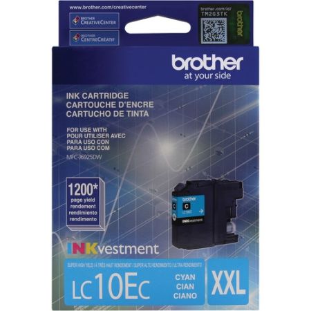 Brother LC10EC INK Vestment Super High Yield Cyan Ink Cartridge