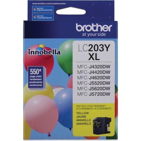 Brother LC203Y Innobella High Yield XL Series Yellow Ink Cartridge