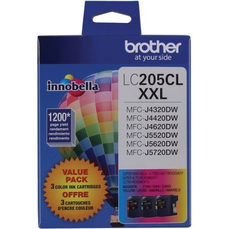 Brother LC2053PKS Innobella Super High Yield XXL Series 3-Color Ink Cartridge Set