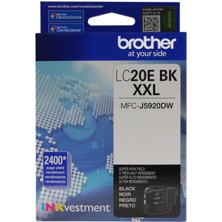 Brother LC20EBK INK Vestment Super High Yield Black Ink Cartridge