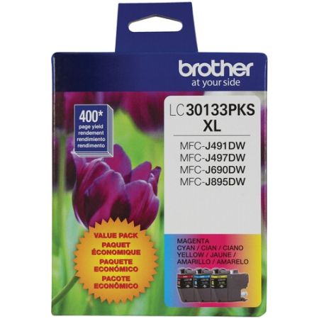 Brother LC30133PKS High Yield 3-Color Ink Cartridge Set