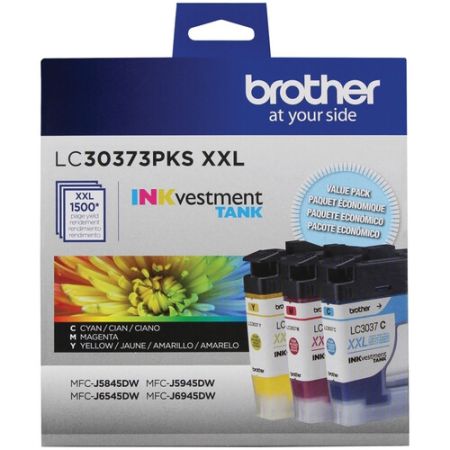 Brother LC3037 Super High Yield 3-Color Ink Cartridge Set