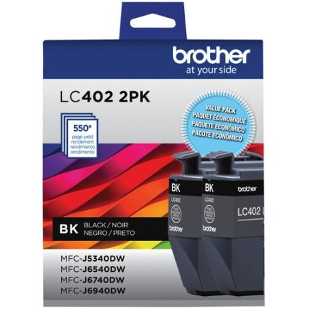 Brother LC4022PKS Genuine INK vestment Tank Standard-Yield Black Ink Cartridge Set (2-Pack)