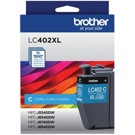 Brother LC402XLCS Genuine INK vestment Tank High-Yield Cyan Ink Cartridge