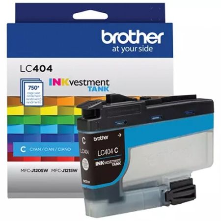 Brother LC404CS Genuine INK vestment Tank Standard Yield Cyan Ink Cartridge