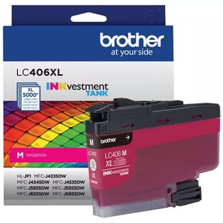 Brother LC406XLMS INKvestment Tank High Yield Magenta Ink Cartridge