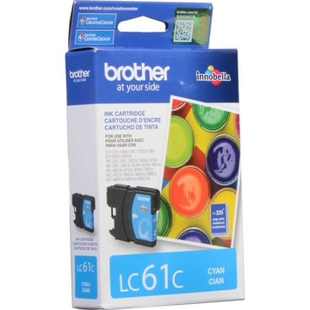 Brother LC61C Innobella Standard-Yield Cyan Ink Cartridge