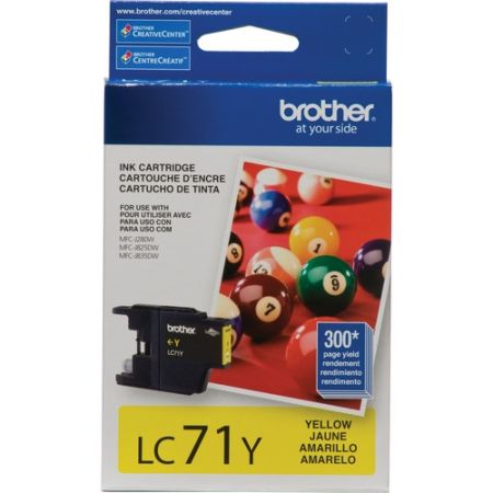 Brother LC71Y Innobella Standard Yield Yellow Ink Cartridge